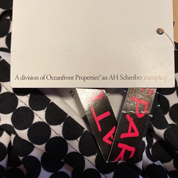 New Hot Water Separates swim suit bottoms. Size XL Black and white polka dots. - Picture 7 of 9